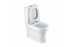 Aquavive Duoblok Toilet| Universele Afvoer| Randloos | Verhoogd +7Cm | Wit|Brico