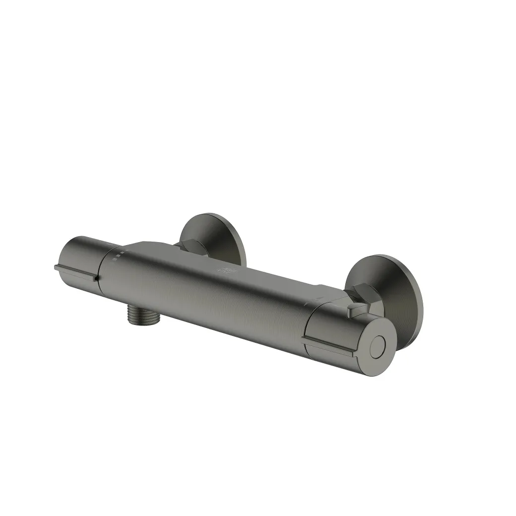 Aquavive Eco Thermostatische Douchekraan Nilson Gun Metal 15Cm|Brico New