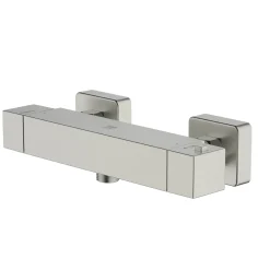Aquavive Eco Thermostatische Douchekraan Lena Geborsteld Staal 15Cm|Brico New