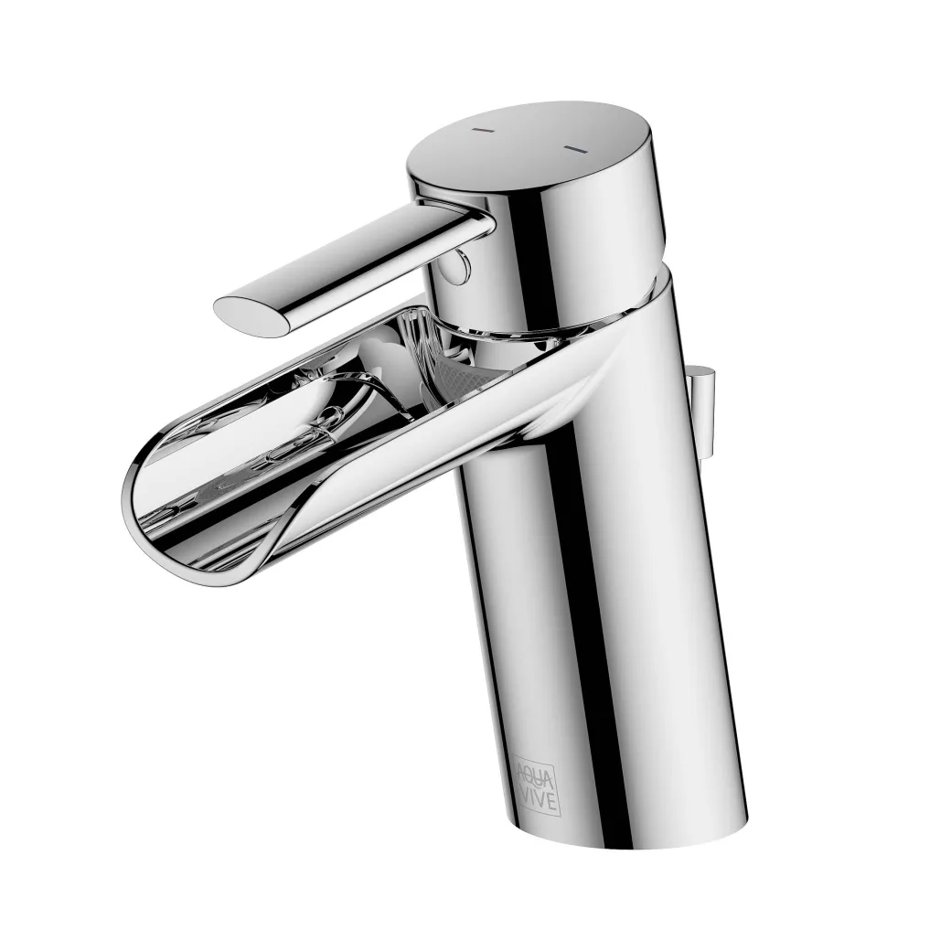 Aquavive Eco Wastafelkraan Fano Met Watervalfunctie Chroom|Brico Best