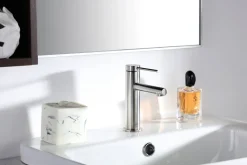 Aquavive Eco Wastafelmengkraan Cato Laag Rvs|Brico Clearance