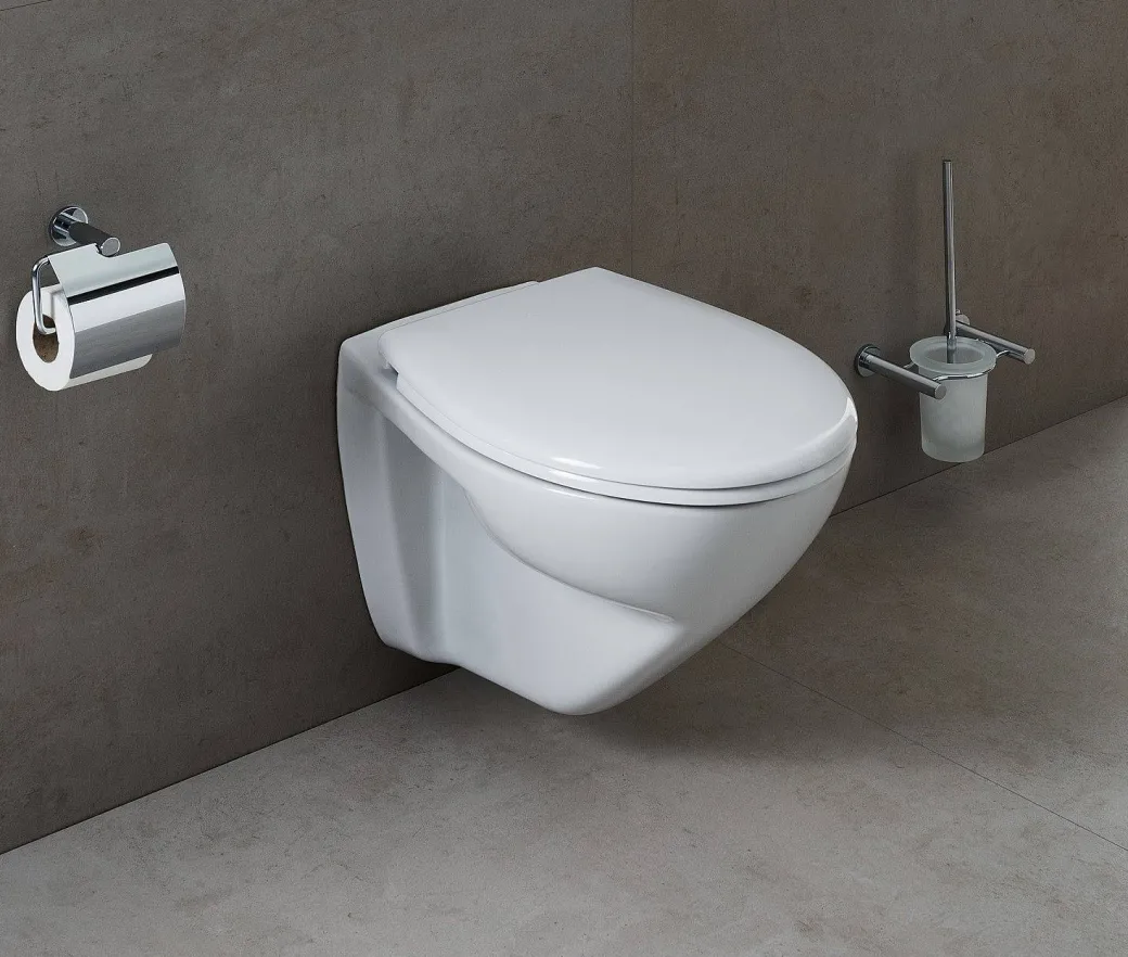 Aquavive Hangtoilet Cetus Wit | Verhoogd Model | Soft-Close Toiletzitting | Randsloos Toiletpot|Brico New