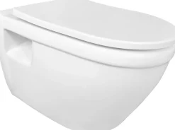 Aquavive Hangtoilet Foglia Wit | Soft-Close & Quick Release Toiletzitting | Randloos Toiletpot|Brico Discount