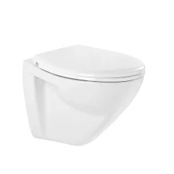 Aquavive Hangtoilet Lanico Wit | Soft-Close Toiletzitting | Randloos Toiletpot|Brico Clearance