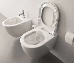 Aquavive Hangtoilet Mazaro Wit | Soft-Close Toiletzitting | Randloos Toiletpot|Brico New