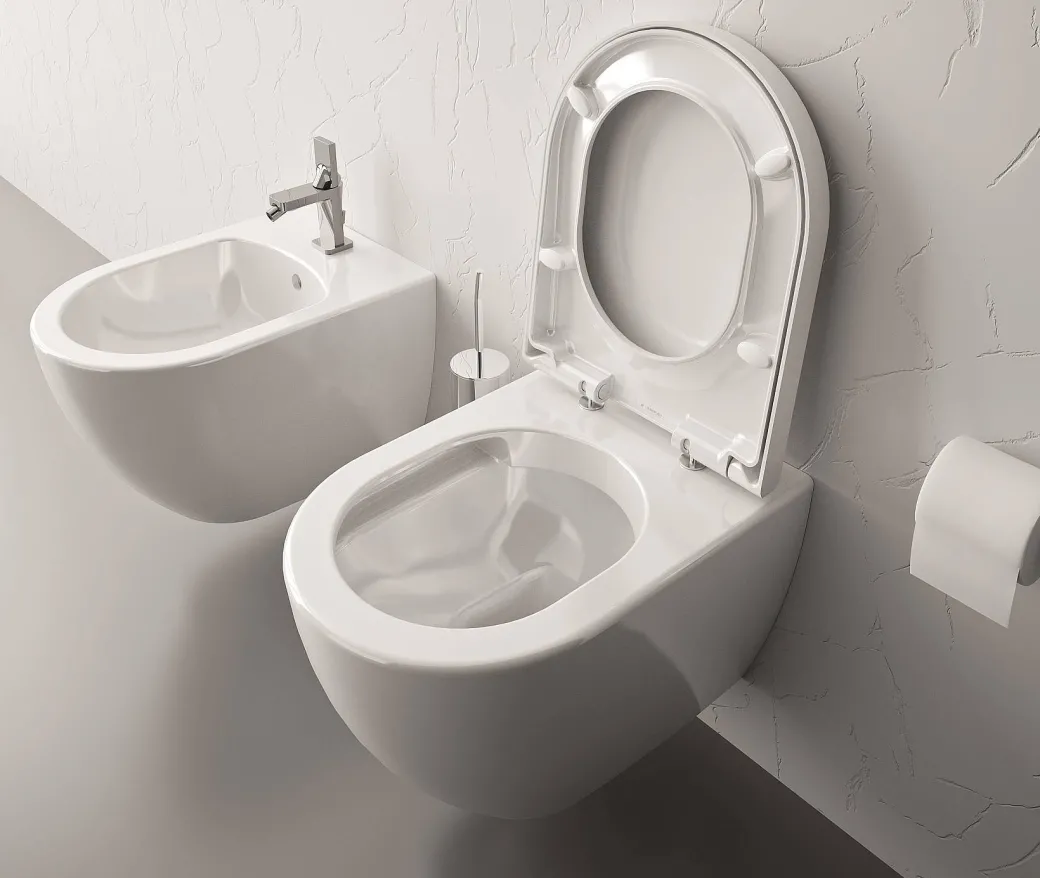 Aquavive Hangtoilet Mazaro Wit | Soft-Close Toiletzitting | Randloos Toiletpot|Brico New