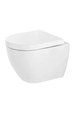 Aquavive Hangtoilet Mazaro Wit | Soft-Close Toiletzitting | Randloos Toiletpot|Brico New