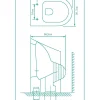 Aquavive Hangtoilet Slizza Wit | Soft-Close & Quick Release Toiletzitting | Randloos Toiletpot|Brico Hot