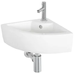 Aquavive Hoekfonteinset Midou Keramiek Wit 32,5Cm|Brico Hot