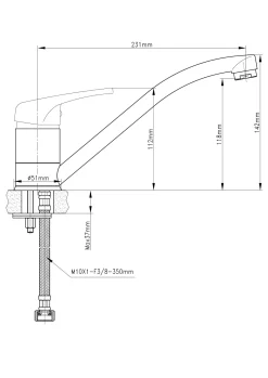 Aquavive Keukenmengkraan Junin Chroom|Brico Clearance
