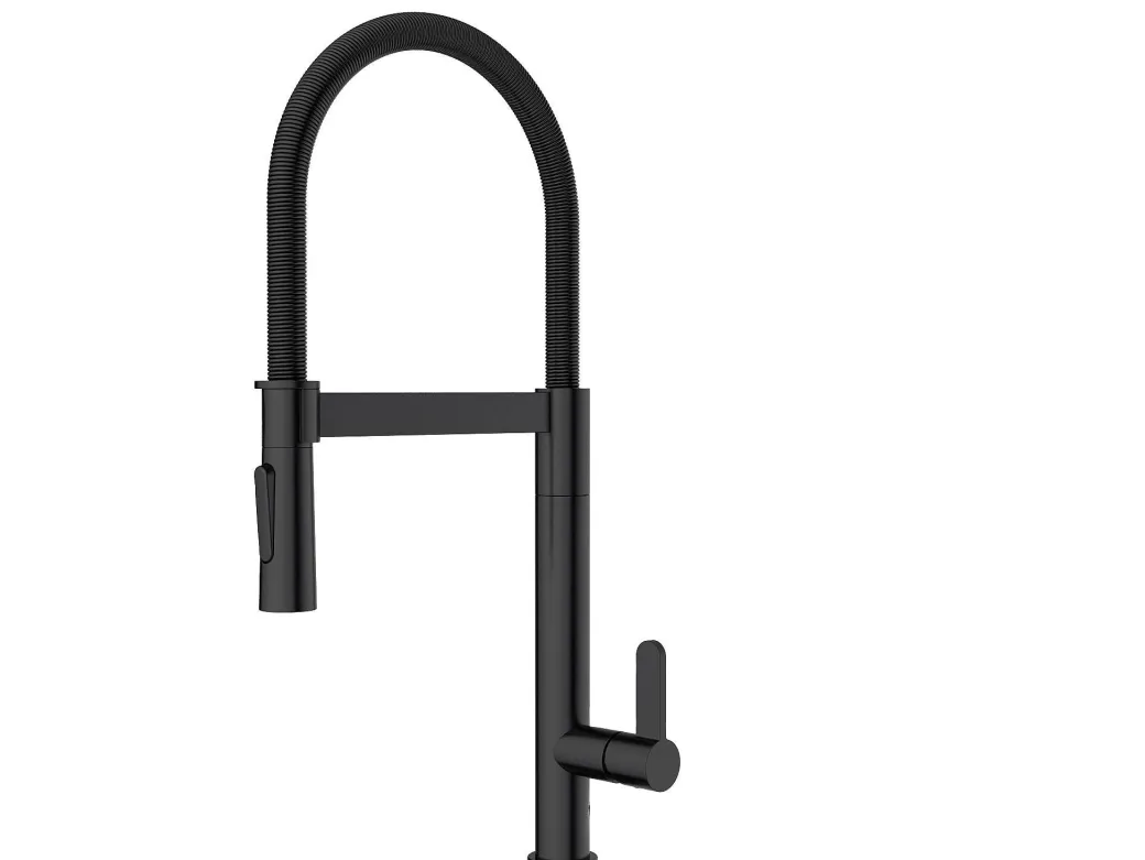 Aquavive Keukenmengkraan Volturno Met Uittrekbare Handdouche Zwart|Brico Sale