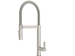 Aquavive Keukenmengkraan Volturno Met Uittrekbare Handdouche Geborsteld Nikkel|Brico Online