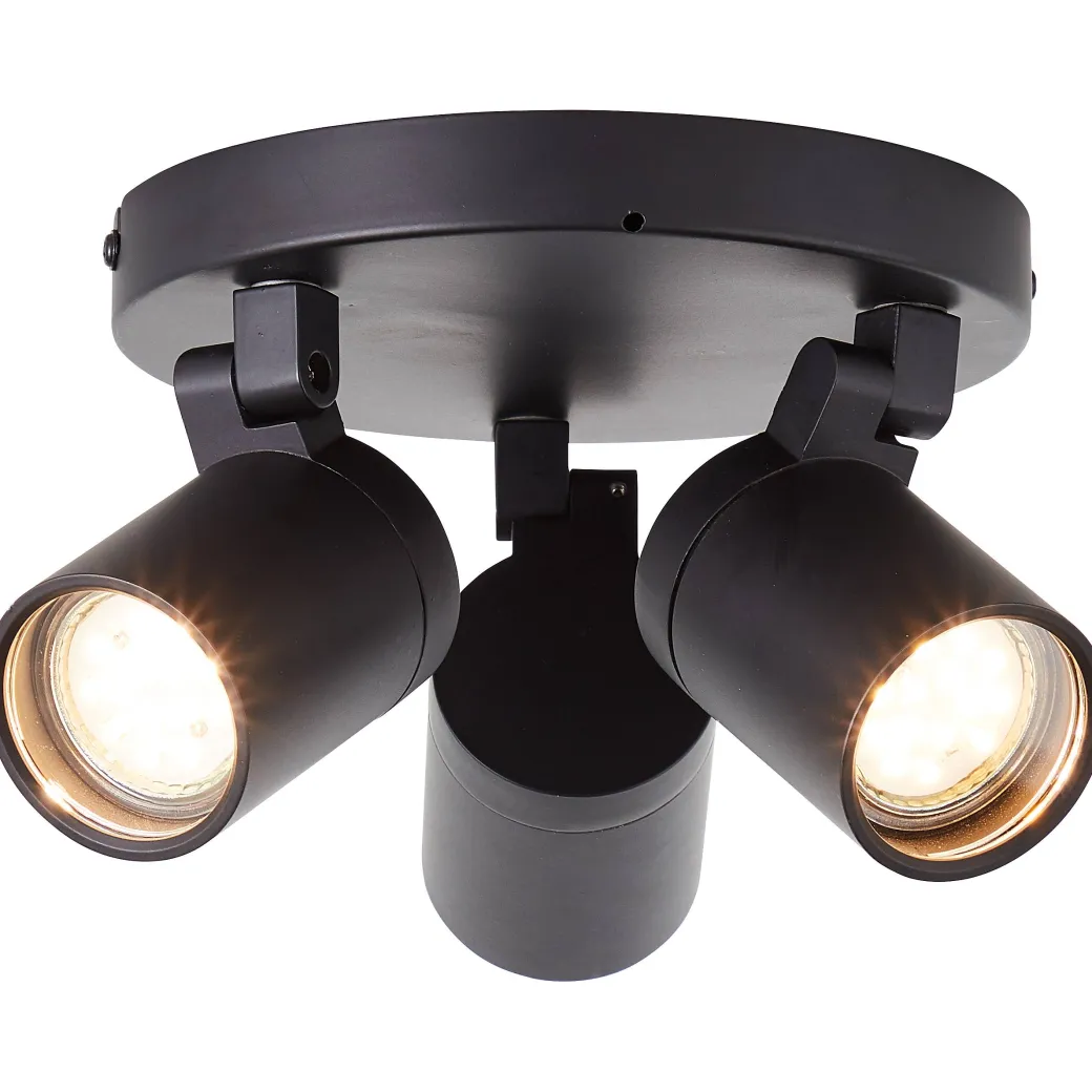 Aquavive Plafondspot Irminio Zwart 19Cm 3Xgu10 5W|Brico New
