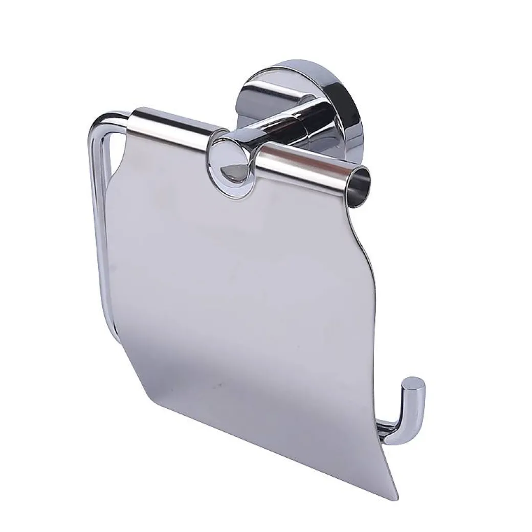 Aquavive Toiletrolhouder Met Klep Chroom|Brico Best