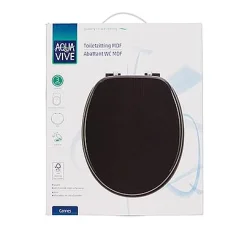 Aquavive Toiletzitting Cannes Mdf Zwart|Brico Sale