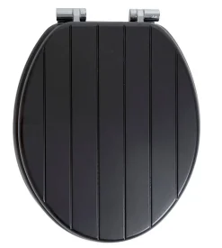 Aquavive Toiletzitting Nice Mdf Zwart|Brico Discount