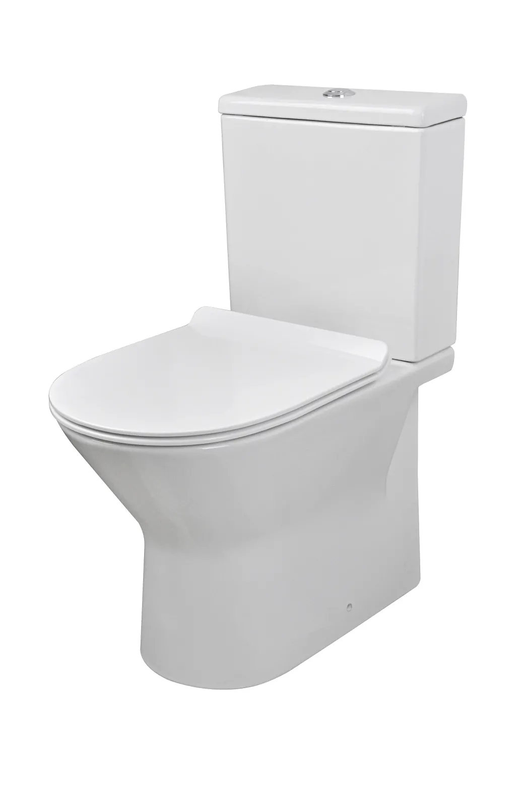 Aquazuro Duoblok Toilet Livenza I Universele Afvoer I Randloos Toiletpot Wit|Brico Best