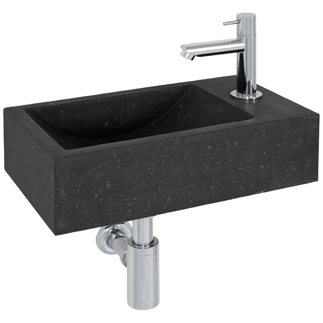 Aquazuro Fonteinset Tiber Natuursteen Zwart 40Cm|Brico Hot