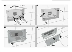 Aquazuro Inbouwreservoir Set Iris | Quick Release & Soft-Close Toiletzitting | Randloos Toiletpot|Brico Hot