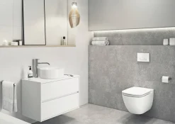 Aquazuro Inbouwreservoir Set Iris | Quick Release & Soft-Close Toiletzitting | Randloos Toiletpot|Brico Hot