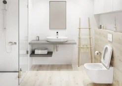 Aquazuro Inbouwreservoir Set Iris | Quick Release & Soft-Close Toiletzitting | Randloos Toiletpot|Brico Hot
