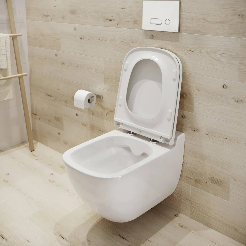 Aquazuro Inbouwreservoir Set Iris | Quick Release & Soft-Close Toiletzitting | Randloos Toiletpot|Brico Hot