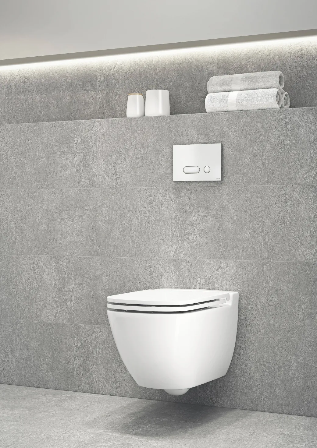 Aquazuro Inbouwreservoir Set Iris | Quick Release & Soft-Close Toiletzitting | Randloos Toiletpot|Brico Hot
