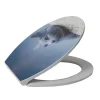 Aquazuro Toiletzitting 3D Kat Duroplast Blauw|Brico Outlet