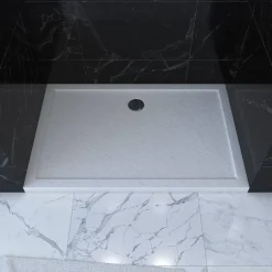 Aurlane Douchebak Pedra 120X90Cm Wit Mat|Brico