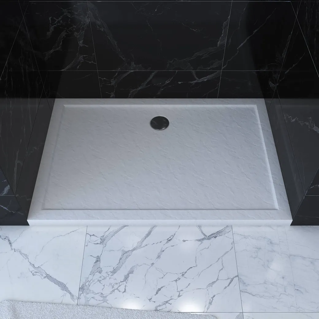 Aurlane Douchebak Pedra 120X90Cm Wit Mat|Brico