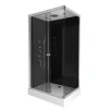 Aurlane Douchecabine Black 2 Rechthoek 110X80Cm|Brico Discount
