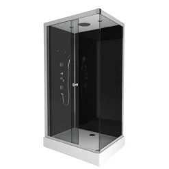 Aurlane Douchecabine Black 2 Rechthoek 110X80Cm|Brico Discount