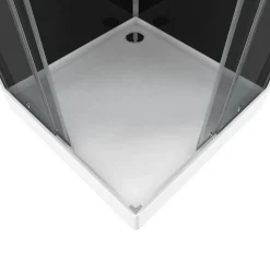 Aurlane Douchecabine Black 2 Vierkant 90X90Cm|Brico Best