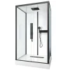 Aurlane Douchecabine Indus2 90X115X215Cm Rechthoekig Zwart/Wit|Brico Discount