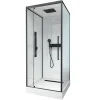 Aurlane Douchecabine Indus2 90X90X215Cm Vierkant Zwart/Wit|Brico Online