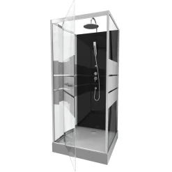 Aurlane Douchecabine Study Chroom 90X90X219-230Cm|Brico Outlet