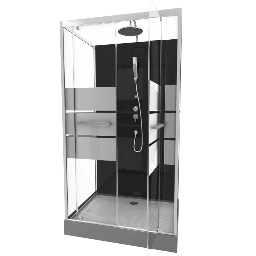 Aurlane Douchecabine Study Chroom 110X80Cm|Brico Outlet