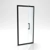 Aurlane Douchedeur Factory Draaibaar 80X200Cm Zwart|Brico Hot