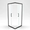 Aurlane Douchedeuren Factory Vierkant 90X90X200Cm Zwart|Brico Hot