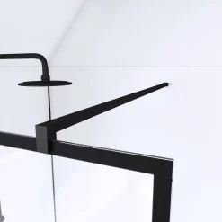Aurlane Douchewand Black Indus 90X200Cm 5Mm Zwart|Brico New