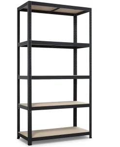 Avasco Stellingkast Strong 176X90X45Cm Mat Zwart|Brico New