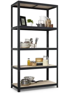 Avasco Stellingkast Strong 176X90X45Cm Mat Zwart|Brico New