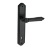 Brico Deurbeslag-Avenue Deurkruk Langschild Stretto Sleutelgat 110Mm Zwart