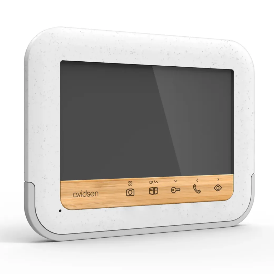 Brico Deurbellen-Avidsen Extra Video Monitor Voor Bambooview Gerecycled Plastic