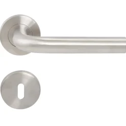Brico Deurbeslag-Baseline Deurkruk + Rozet Rvs