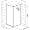 Baseline Douchewand Zijwand Wit 185X80Cm|Brico New