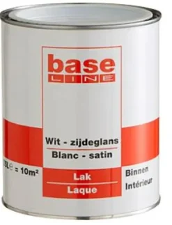 Brico Lakken-Baseline Solventgedragen Lak Zijdeglans Wit 2,5L