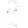 Baseline Thermostatische Douchemengkraan Chroom 15Cm|Brico Online