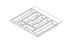 Bestekbak Keuken Modulo Antraciet Grijs 60Cm|Brico Sale