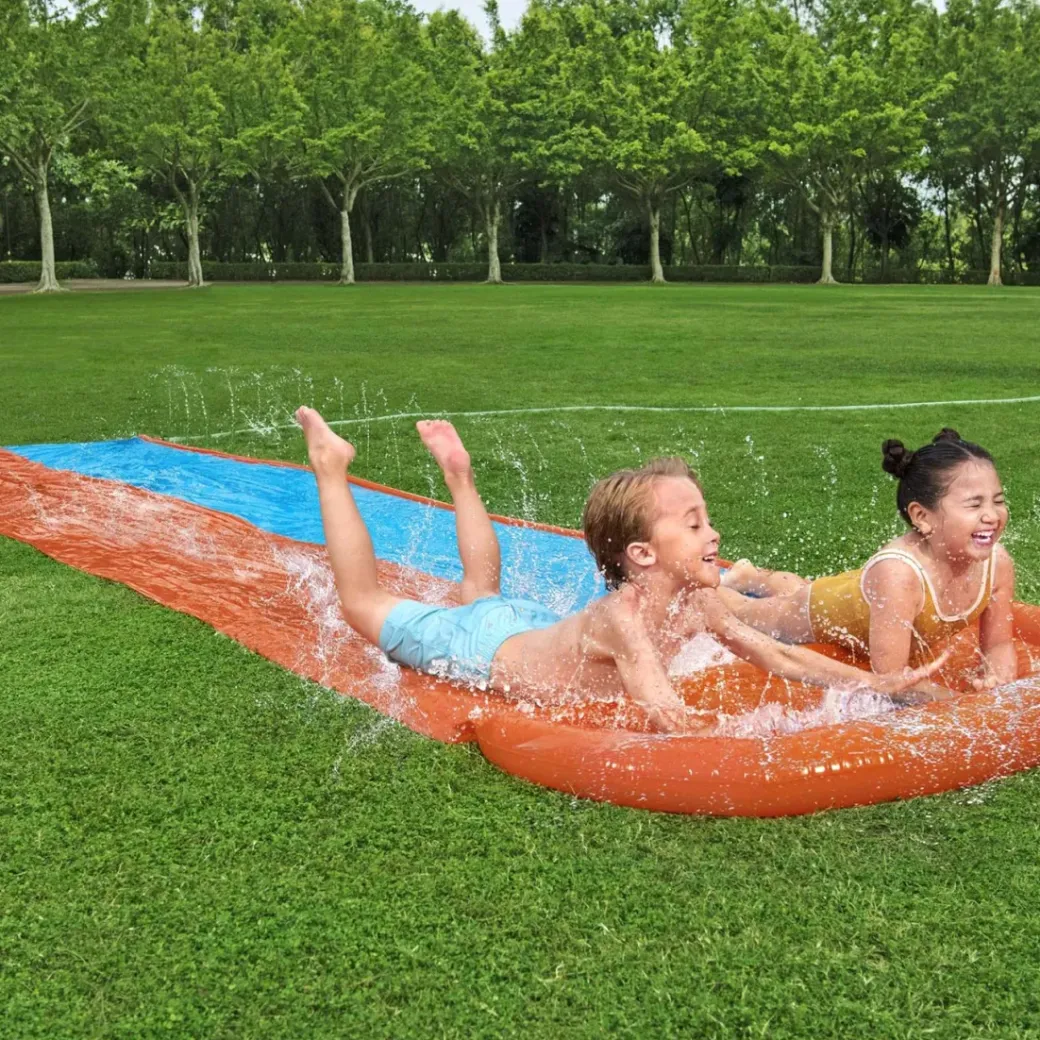 Brico Waterspeelgoed-Bestway H2Ogo Dubbele Waterglijbaan 4,88 Mtr